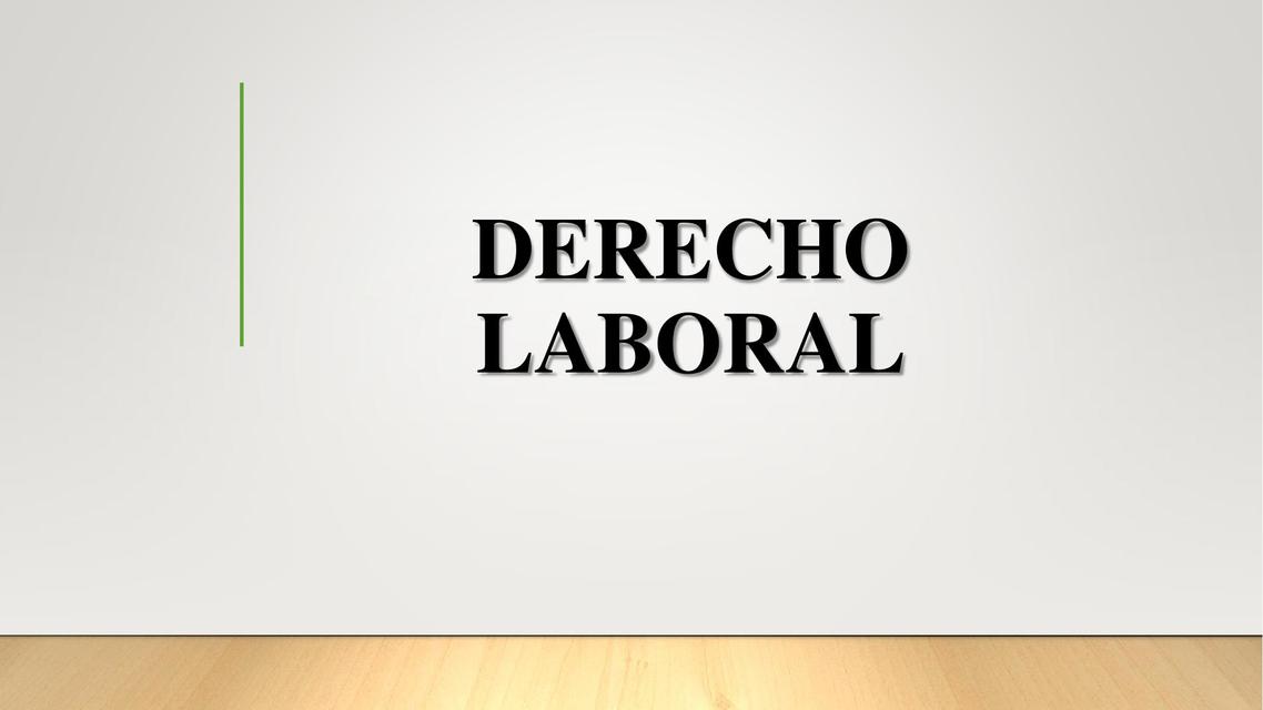 Derecho laboral