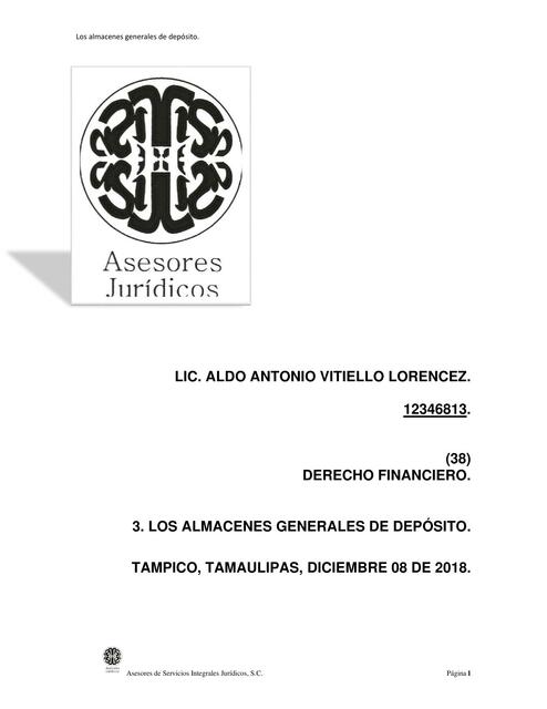 111. Almacenes Generales de Deposito