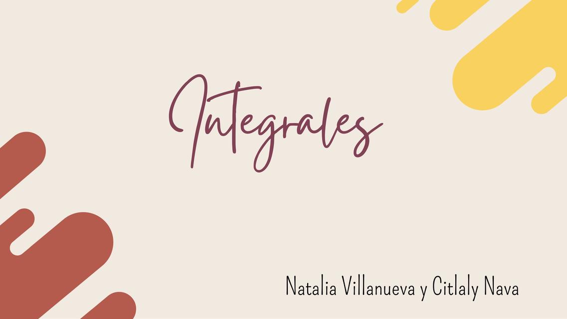 Integrales 