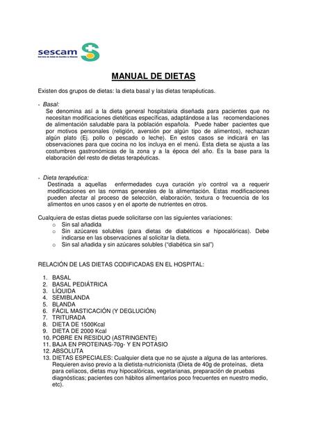 Manual de Dietas