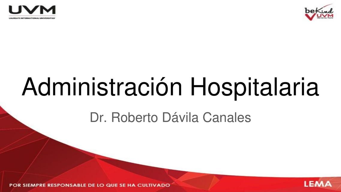 Administración de Hospital  