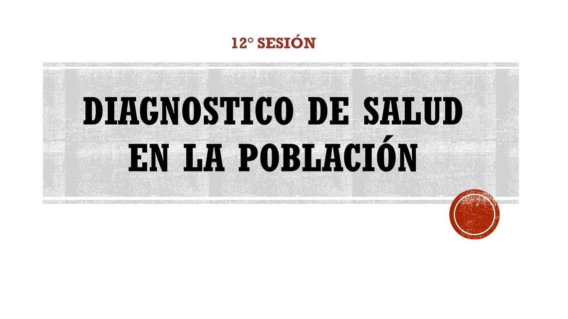 Diagnostico de salud en la población