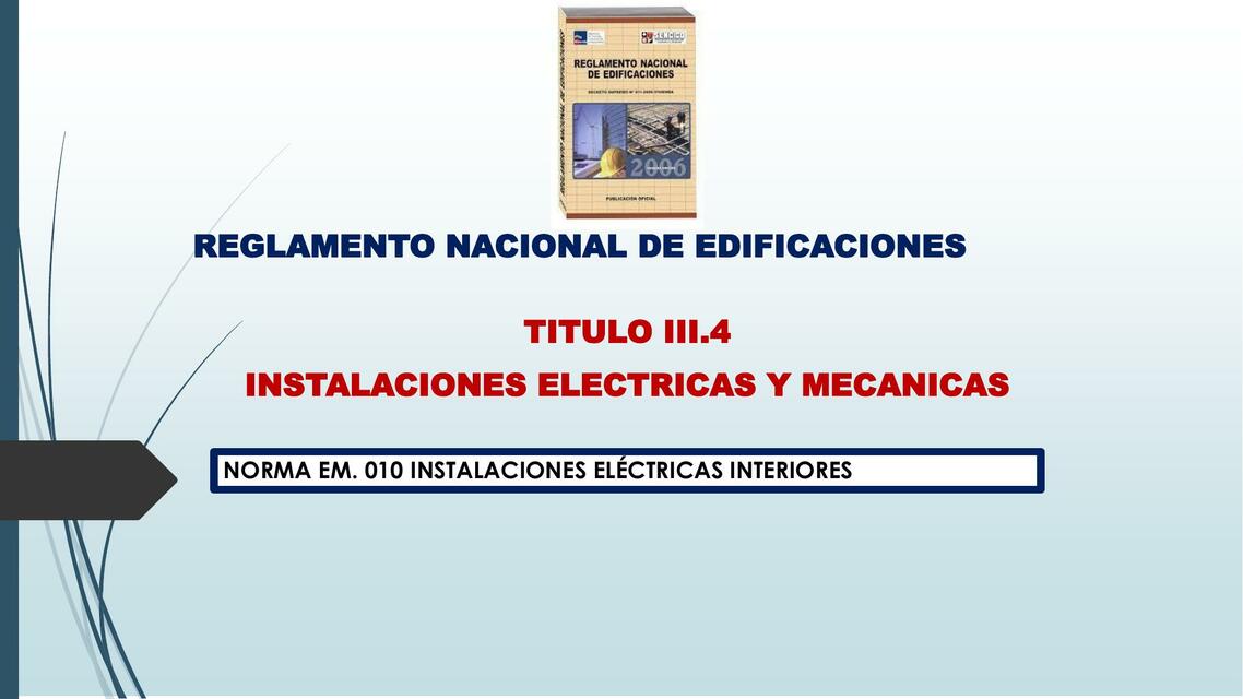 Norma EM-010 Instalaciones Eléctricas