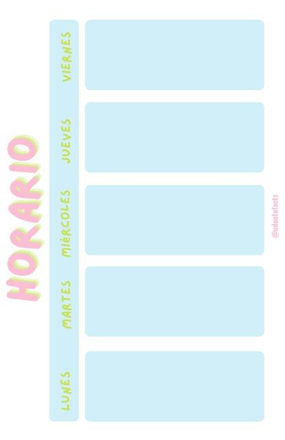 Planner Horario