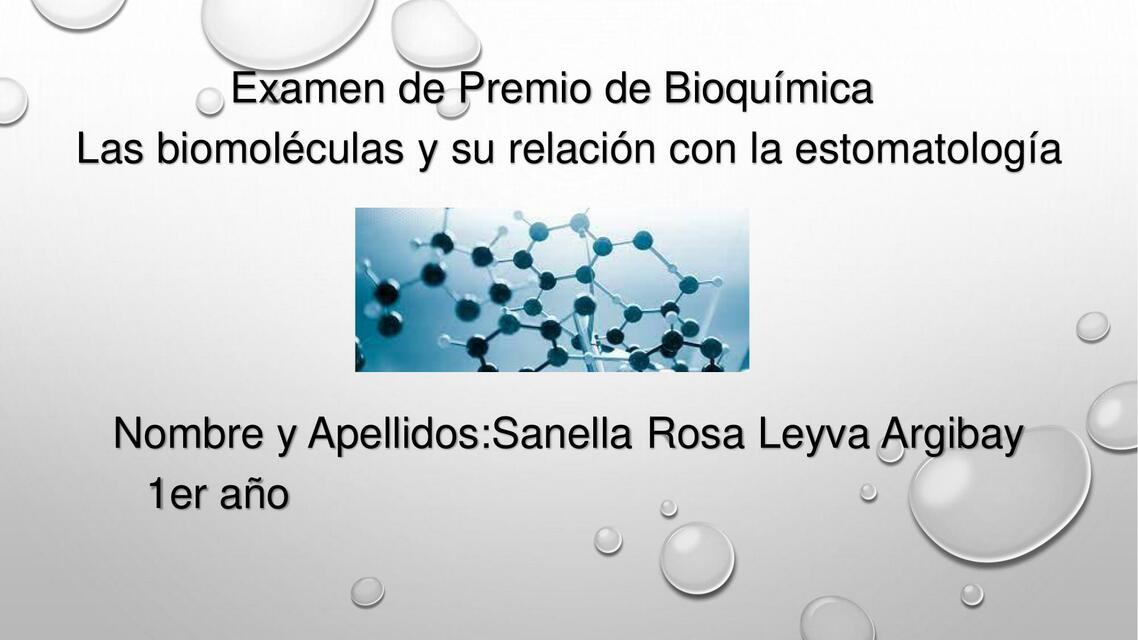 Bioquímica Dental