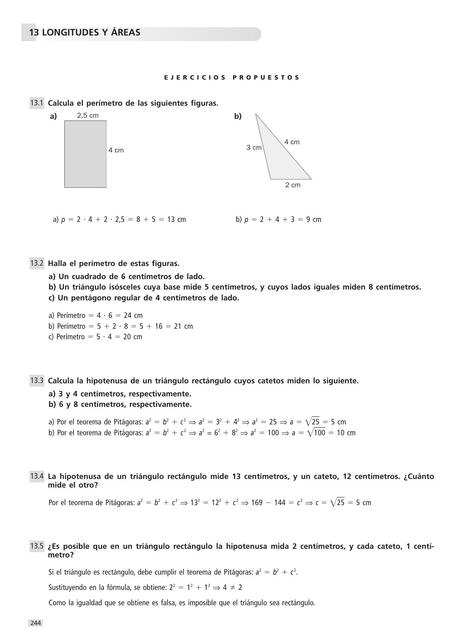 Longitudes y Áreas 