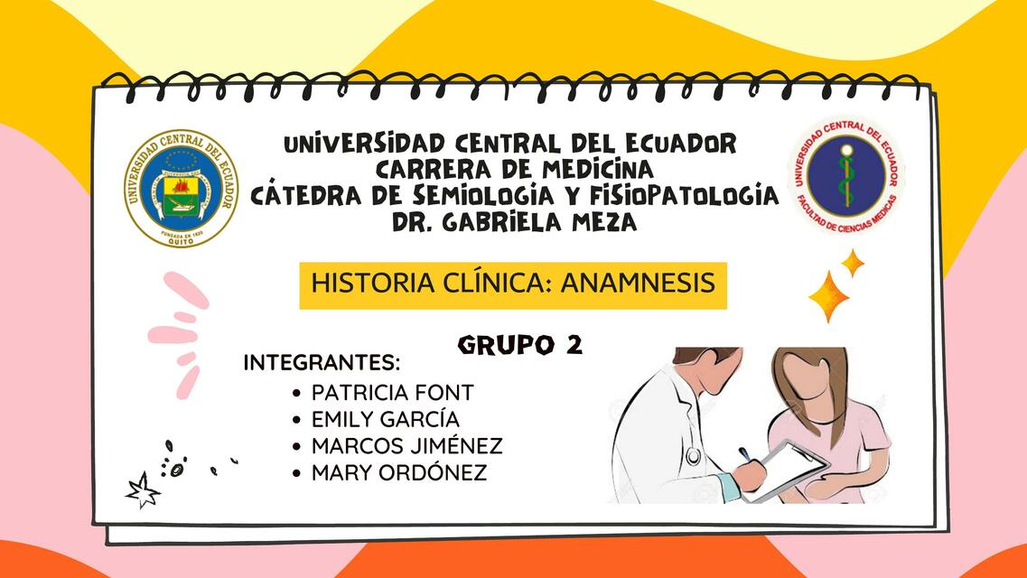 Historia Clínica: Anamnesis 