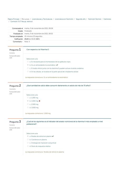 Examen de Nutrición 