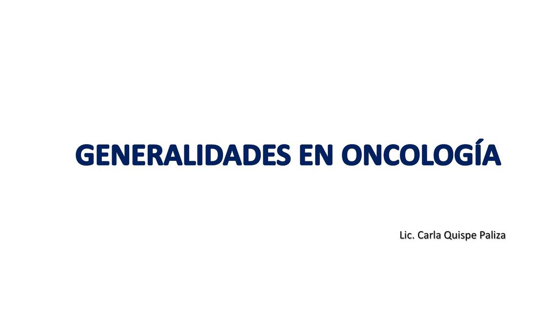 Oncología 