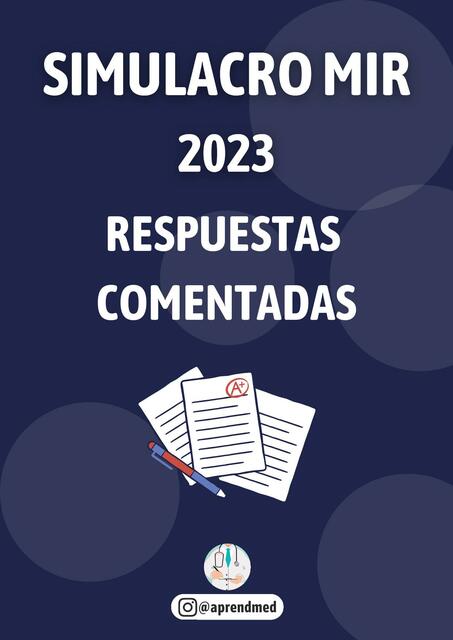 Simulacro  MIR 2023 -  Respuestas  Comentadas 