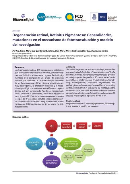 Degeneración retinal