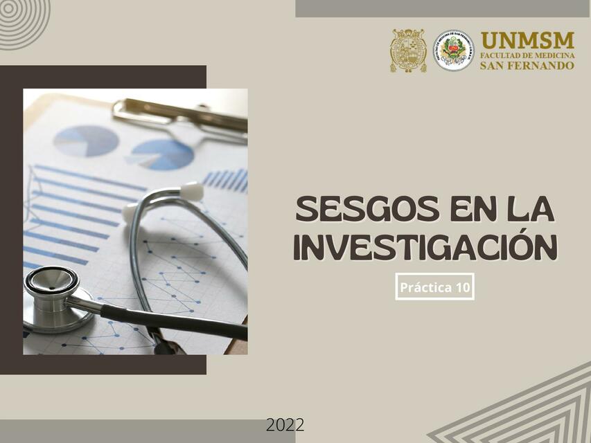 Sesgos en la Investigación 