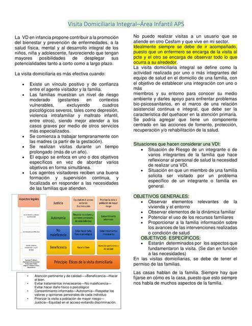  Visita Domiciliaria y Evaluación Estado Nutricional