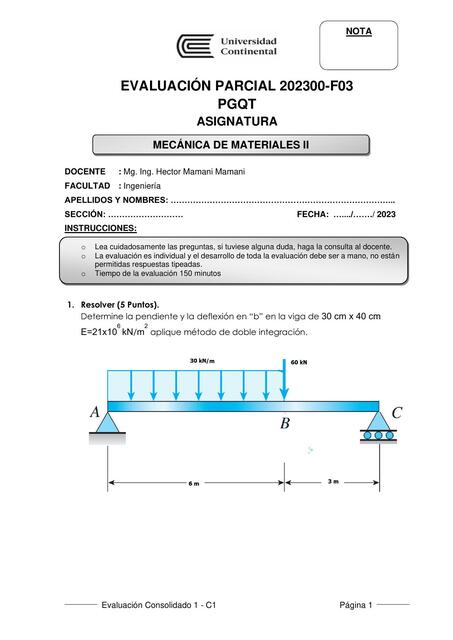 Mecánica de Materiales II 