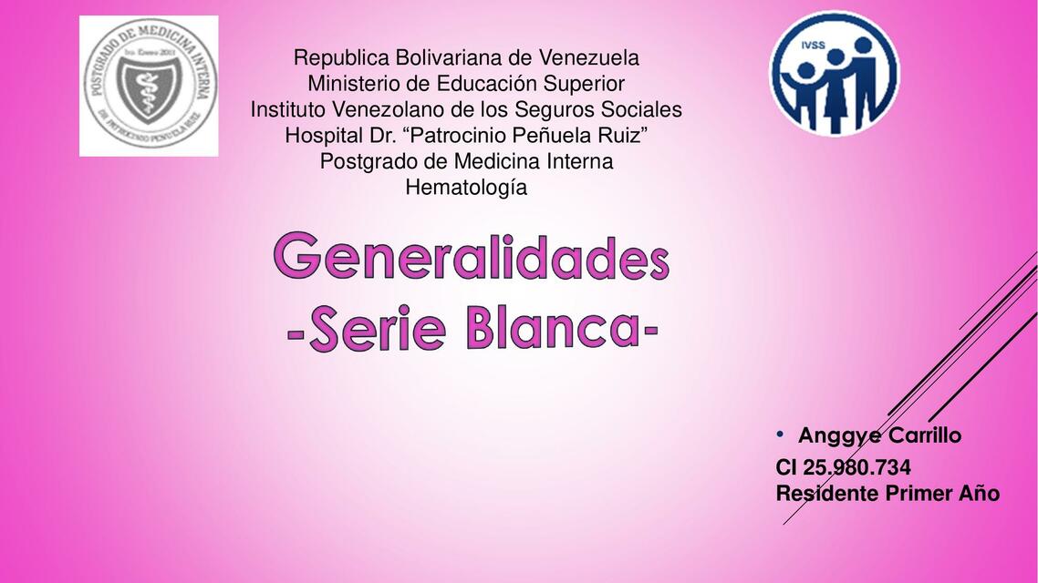 Generalidades, serie blanca