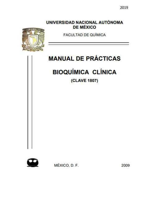 Bioquímica clínica Manual