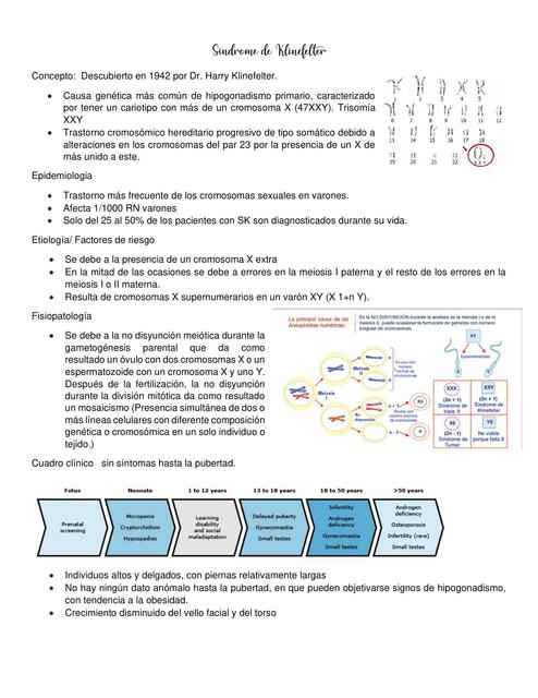 Síndrome de Klinefelter