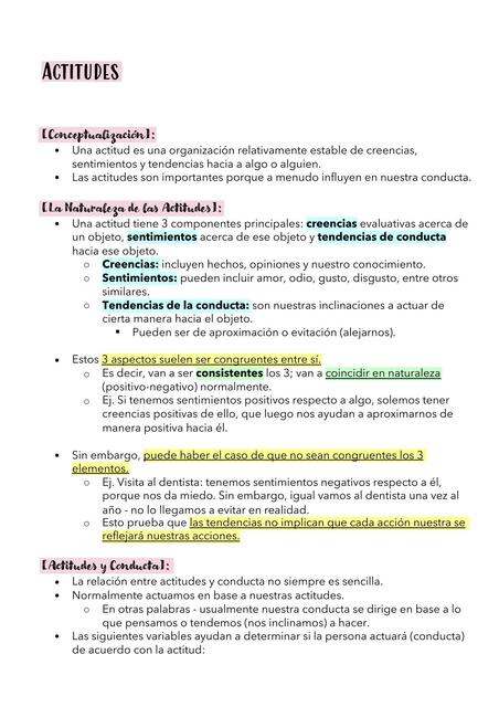 Actitudes y Conductas: El Prejucio y la Discriminación