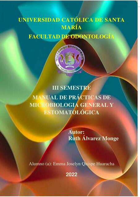 Manual de Prácticas de Microbiología General y Estomatológica