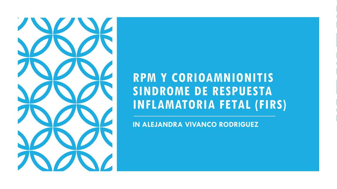 RPM y Corioamnionitis 