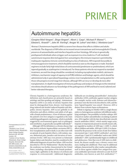 Autoimmune Hepatitis