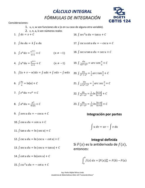 Cálculo Integral 