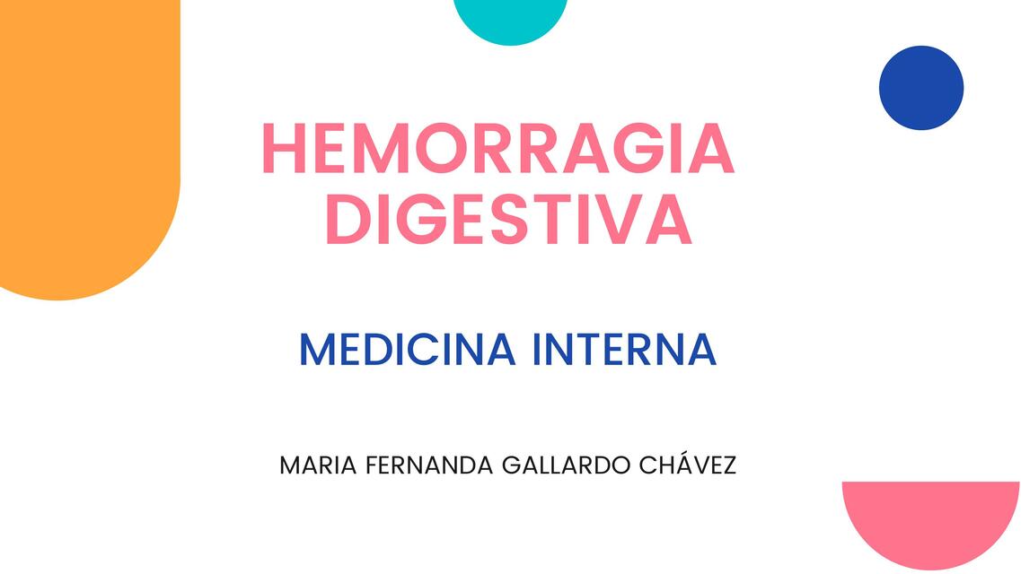 Hemorragia Digestiva 