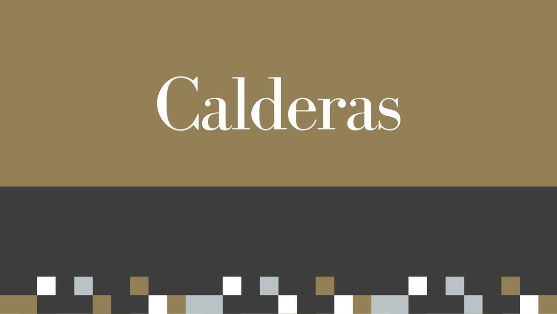 Calderas