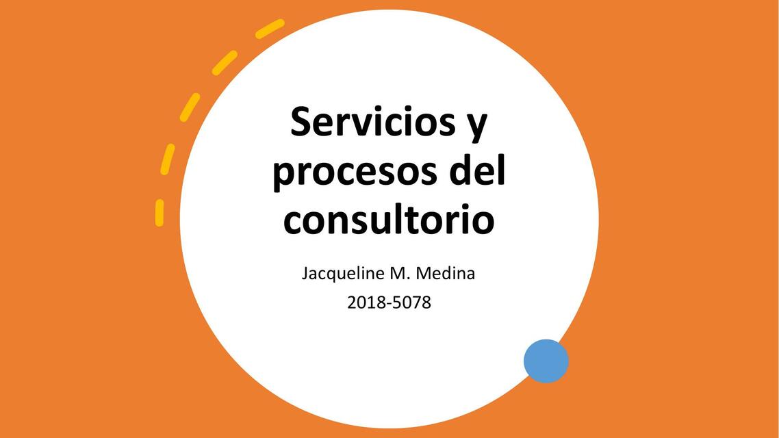 Servicios y Procesos del Consultorio