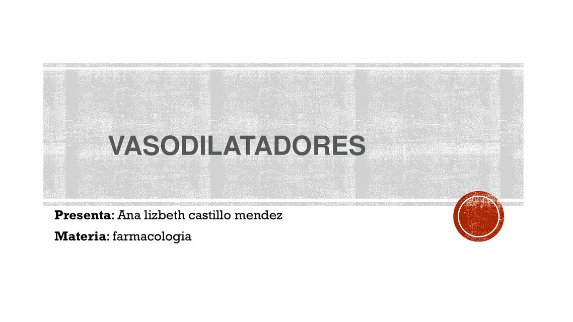 Vasodilatadores