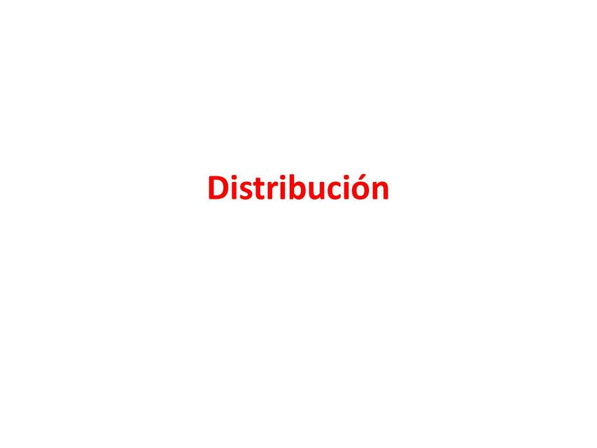 Distribución