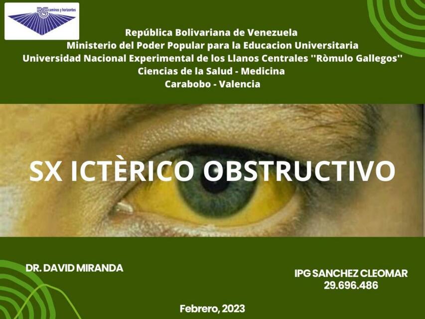 Síndrome Ictérico Obstructivo 