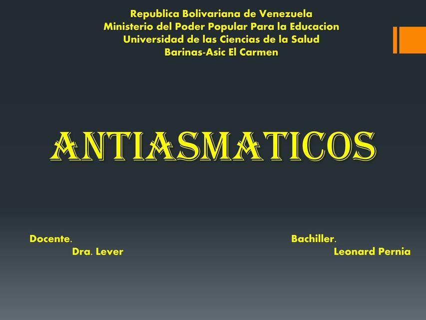 Antiasmáticos   