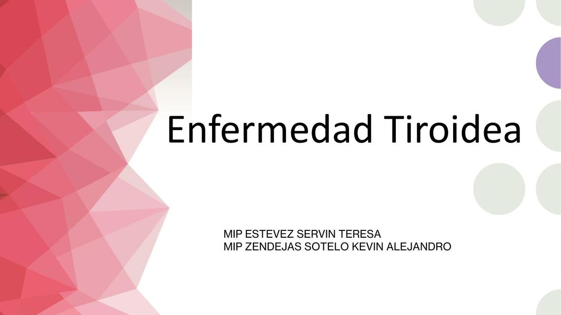 Enfermedades Tiroideas