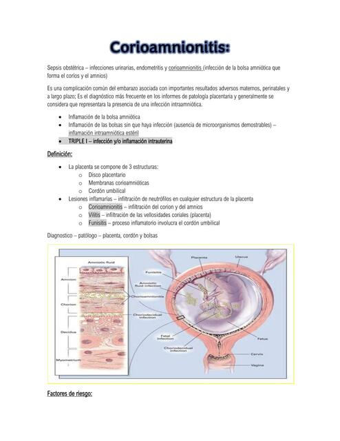 Corioamnionitis Aleja Huertas uDocz
