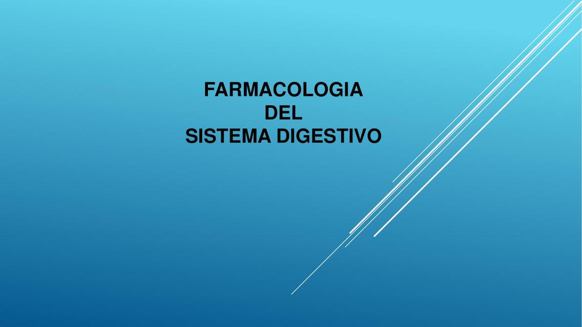 Farmacología del sistema digestivo