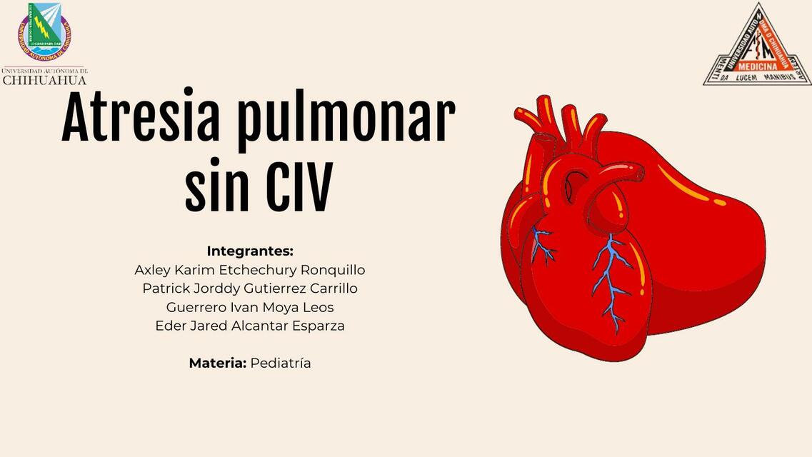 Atresia Pulmonar