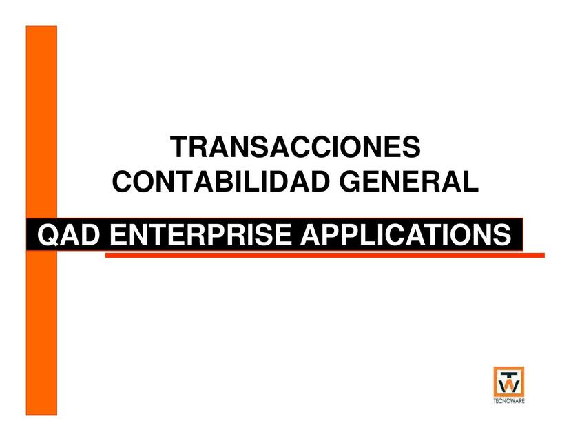 Transacciones contabilidad general