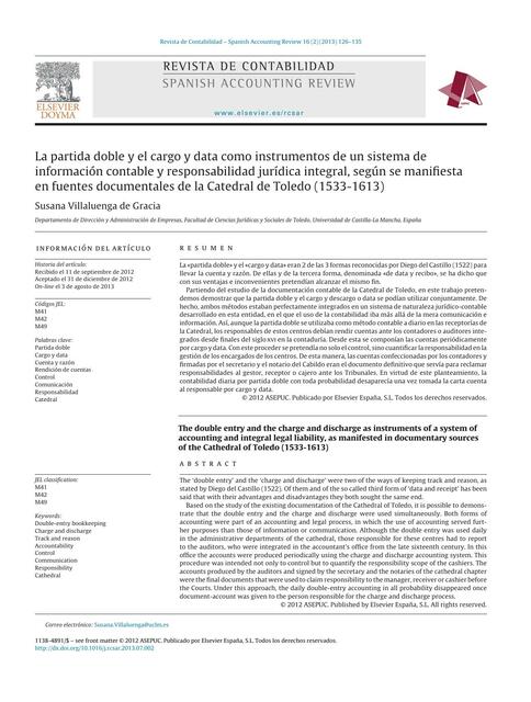 La Partida Doble y el Cargo y Data como Instrumentos de un Sistema de Información Contable y Responsabilidad Jurídica Integral