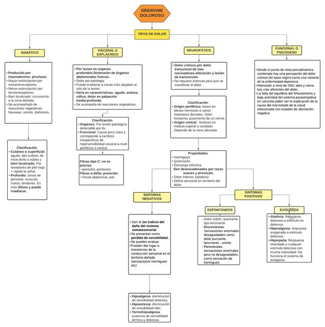 Tipos  De Dolor  (Síndrome  Doloroso )