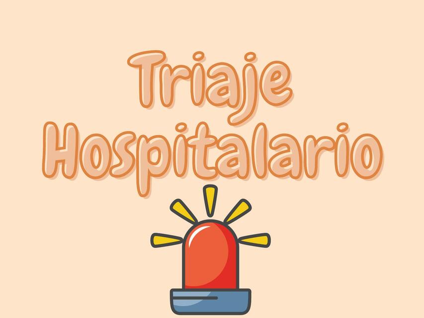 Triaje Hospitalario