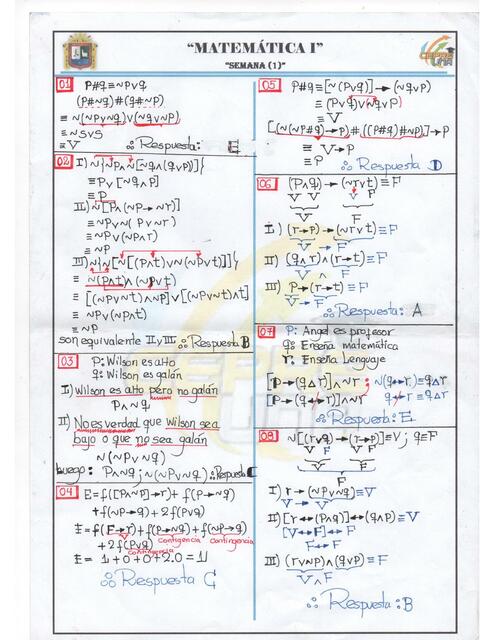 Matemática 1