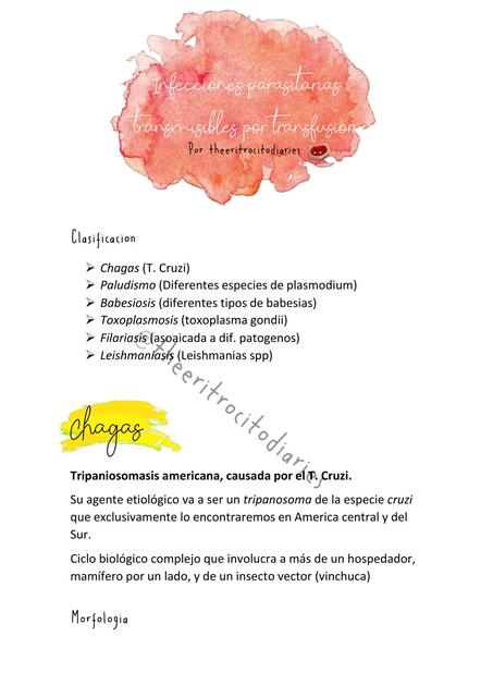 Seminario 8: Infecciones Parasitarias