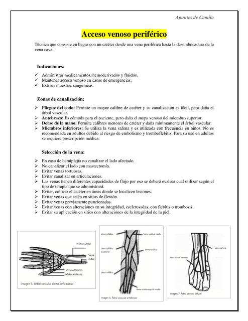 Acceso Venoso Periférico