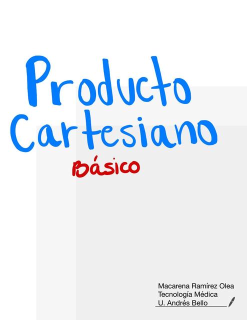 Producto cartesiano Básico 