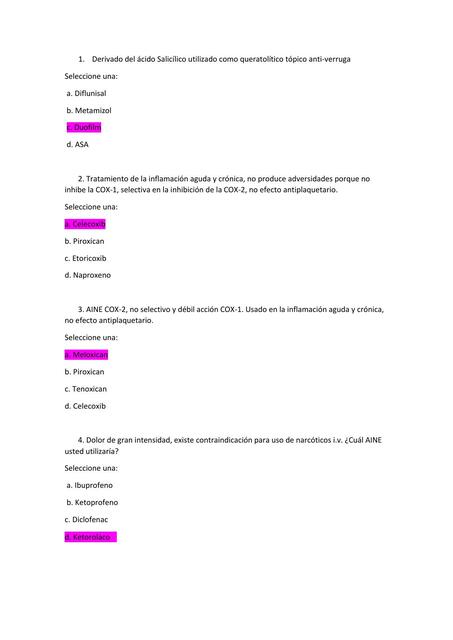 Repaso farmacoterapéutica