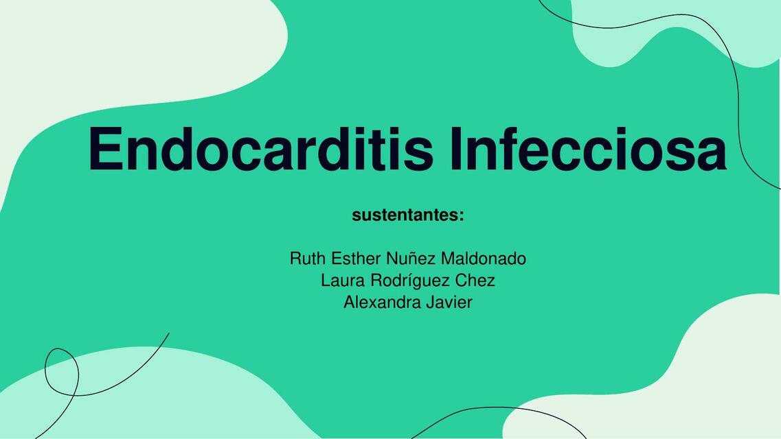 Endocarditis infecciosa  