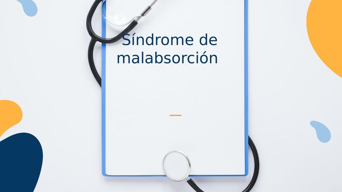 Síndrome de malabsorción 