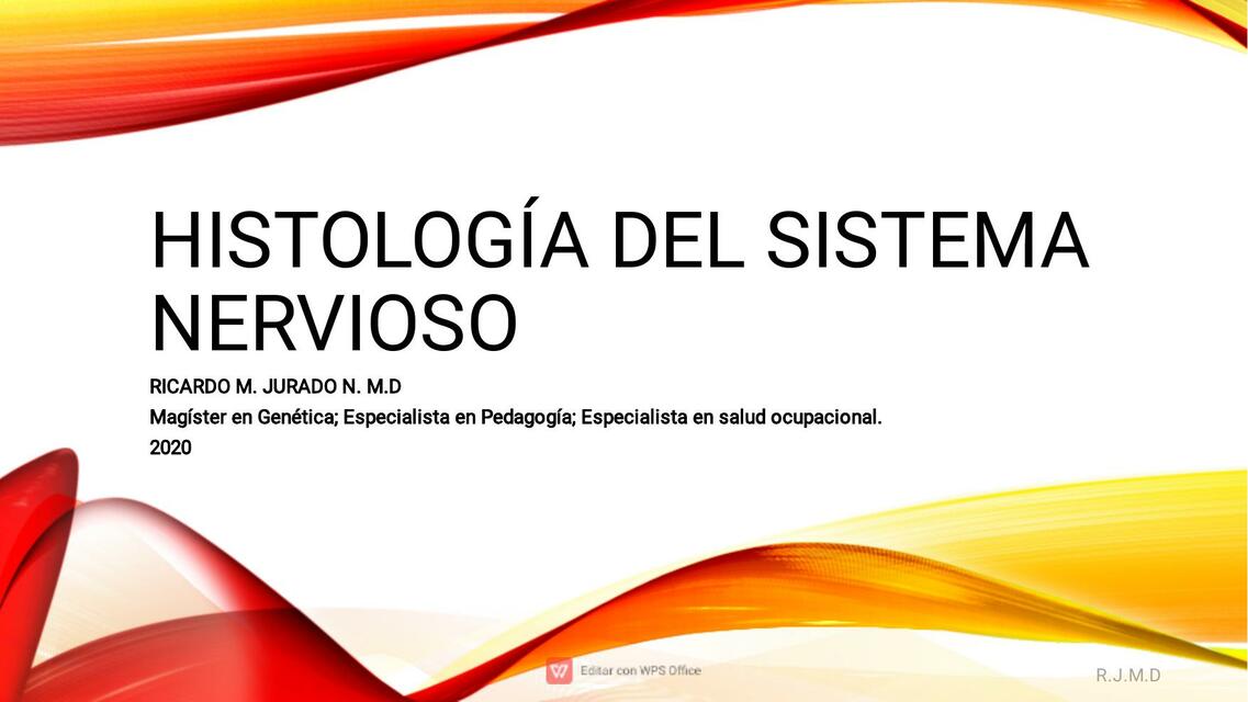 Histología del sistema nervioso 