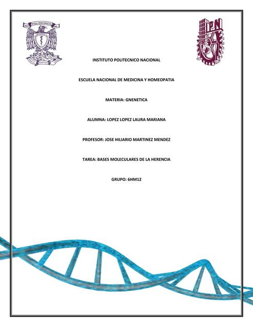 Bases Moleculares de la Herencia